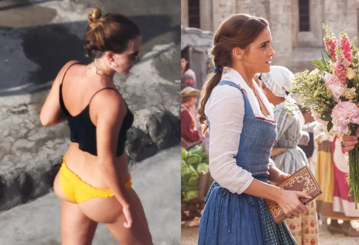PAWG Emma Watson vs conservative Belle PAWG Emma Watson vs conservative Belle