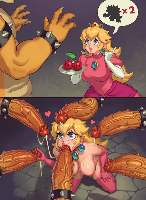 Peach Bowser Blowbang (Rizdraws)