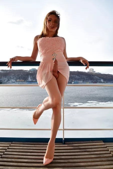 Peachy colored dress Peachy colored dress