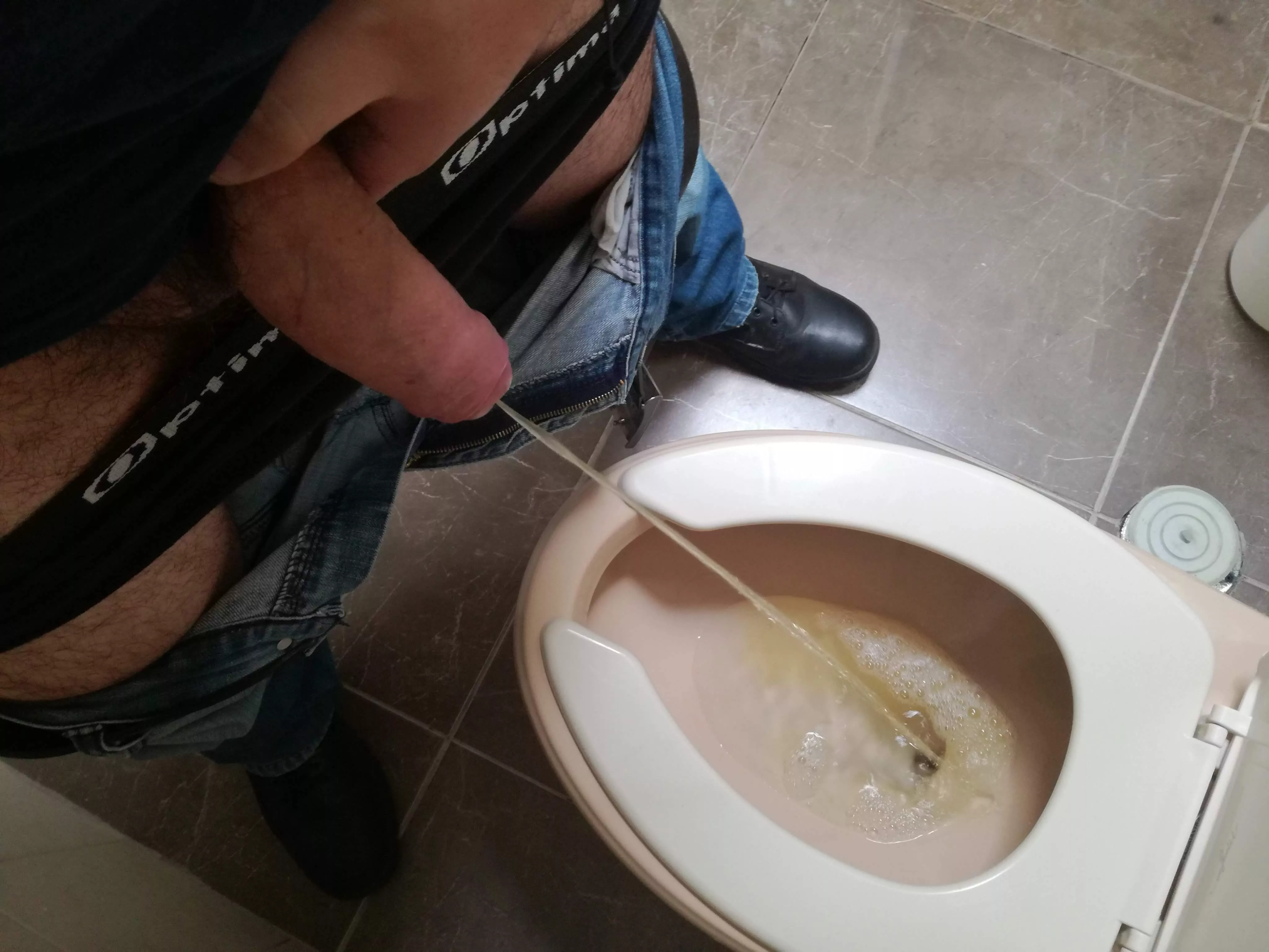 Pee break at work Pee break at work