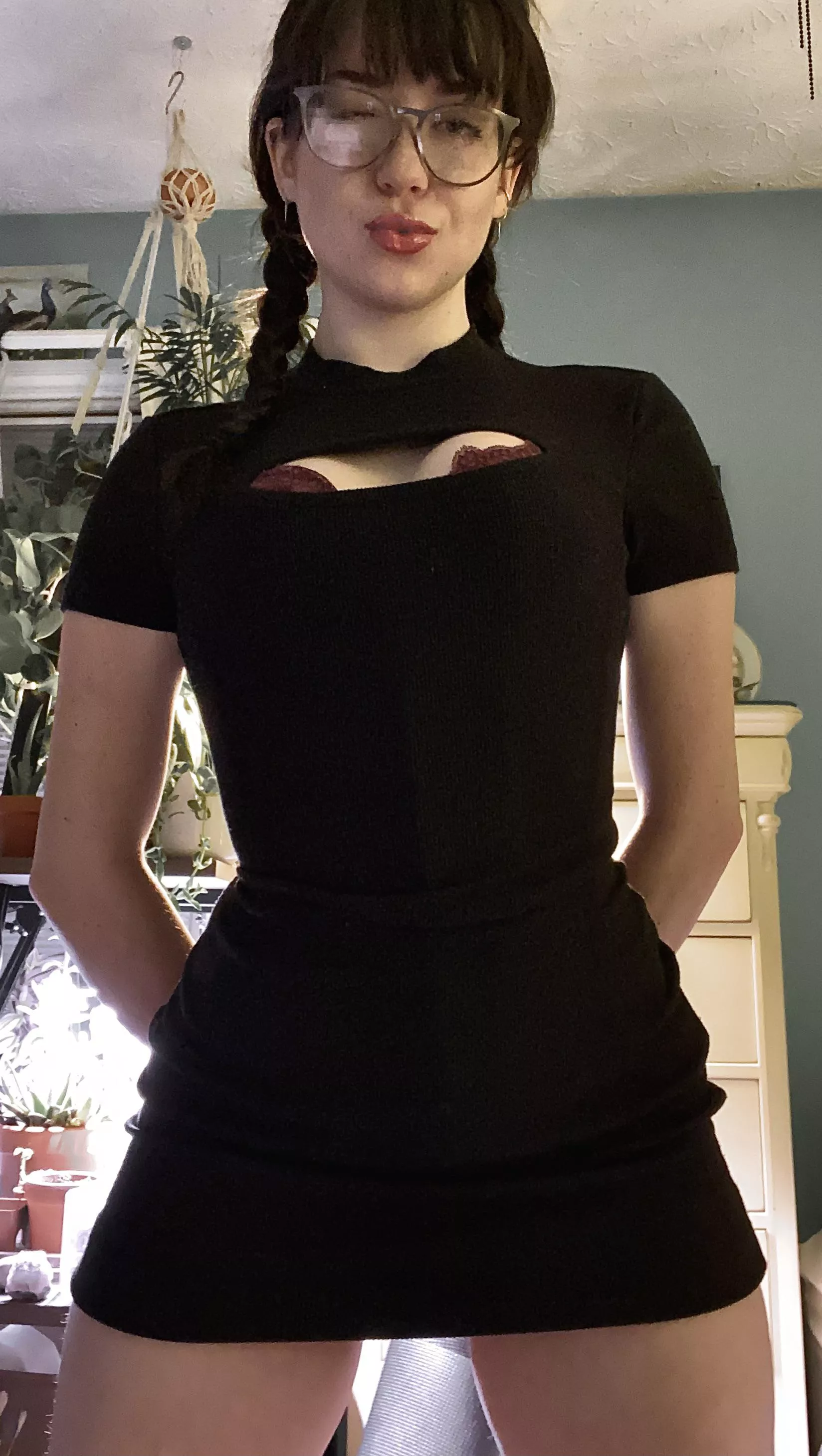 Peek-a-boo! I see you staring