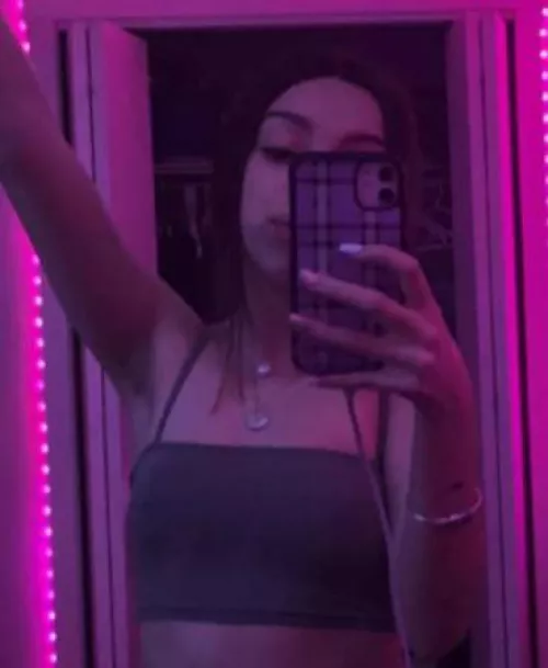 perfect stubble on my lil sis!