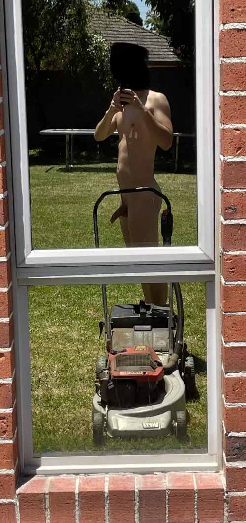 Perfect weather to mow the lawn