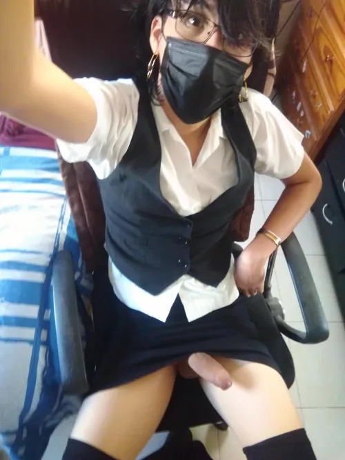 Personal sissy secretary