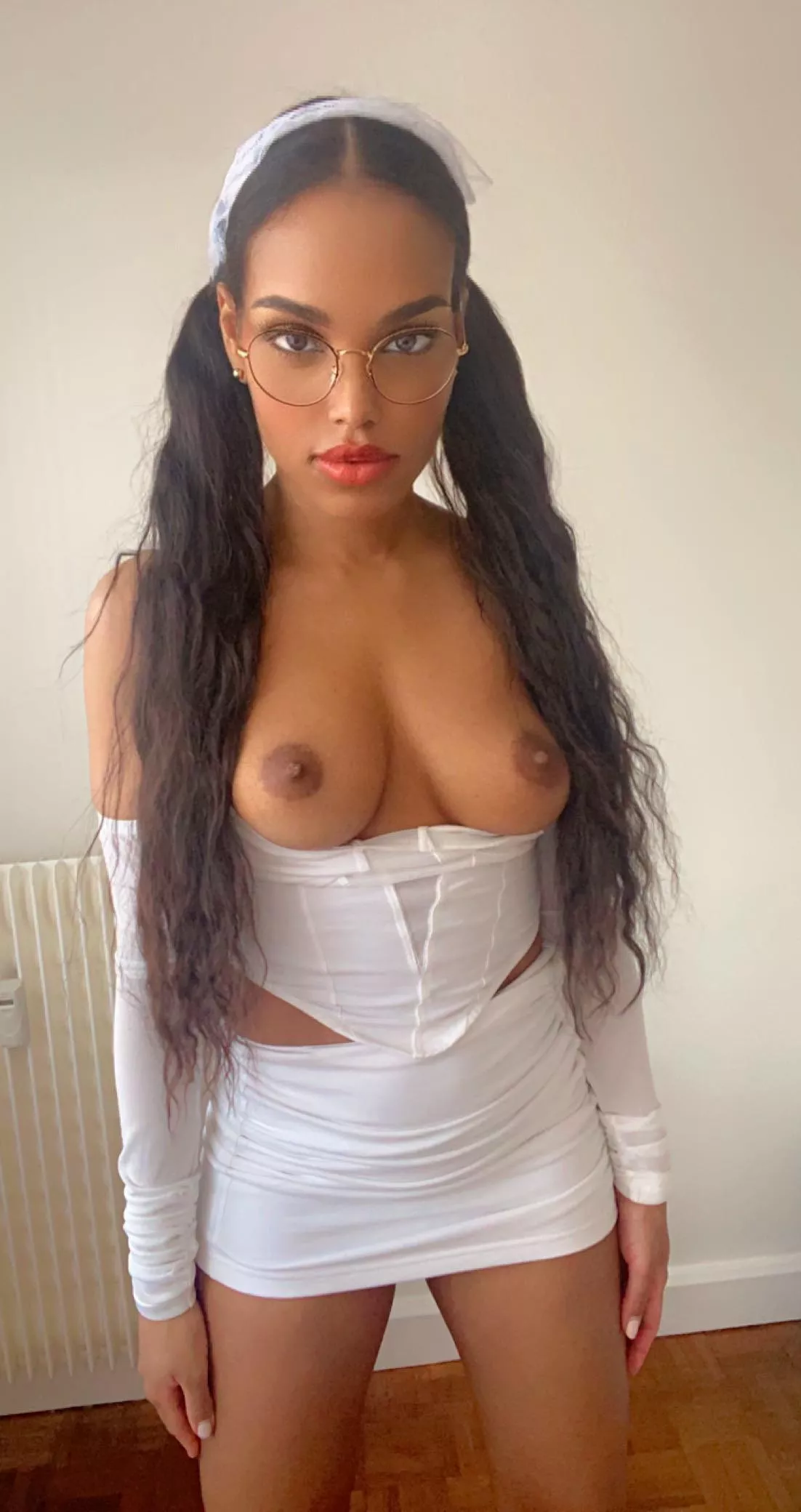 Petite ebony teen looking for a boobs expert Petite ebony teen looking for a boobs expert