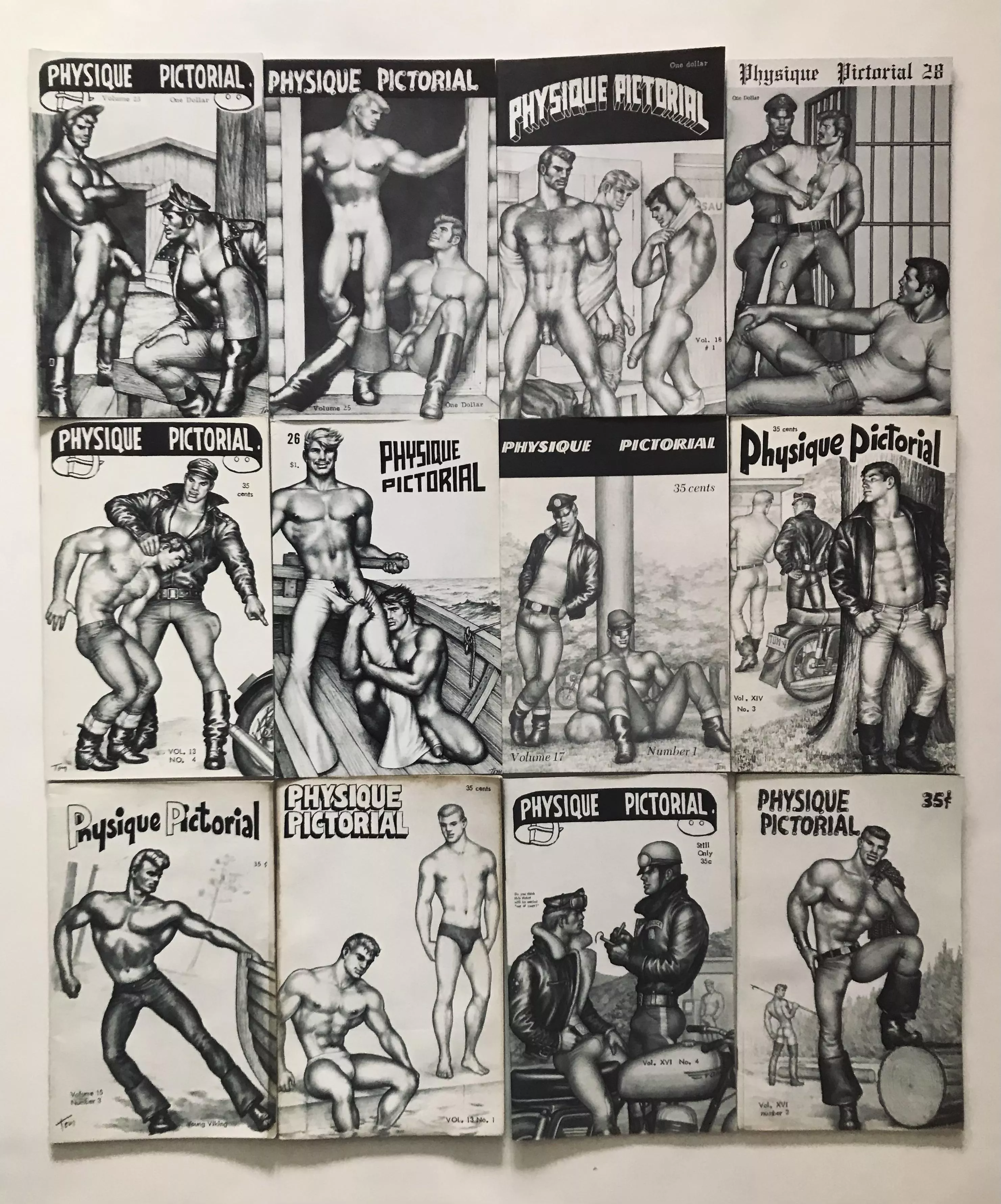 Physique Pictorial Tom of Finland cover issues.