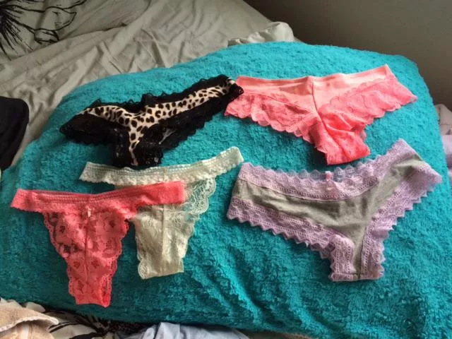 Pic from when stepdaughter went and bought some new panties. Of course I had to see what she got as soon as I could