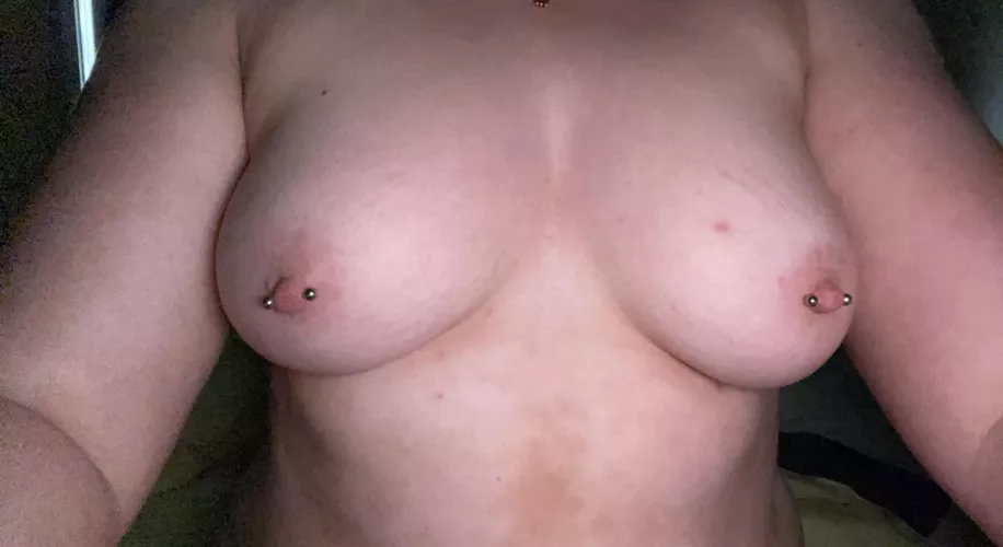 Pierced nipples Available on OF