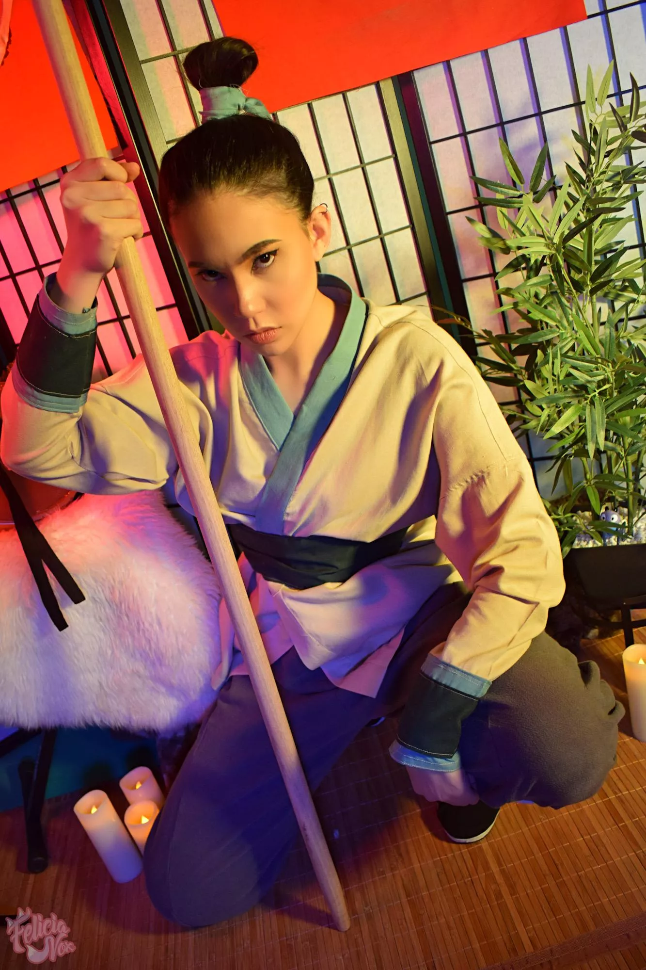 Ping cosplay from Mulan animated movie Ping cosplay from Mulan animated movie