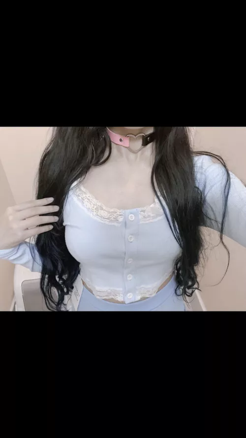 Pink and black heart choker ❤️