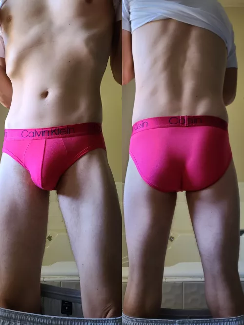 Pink briefs
