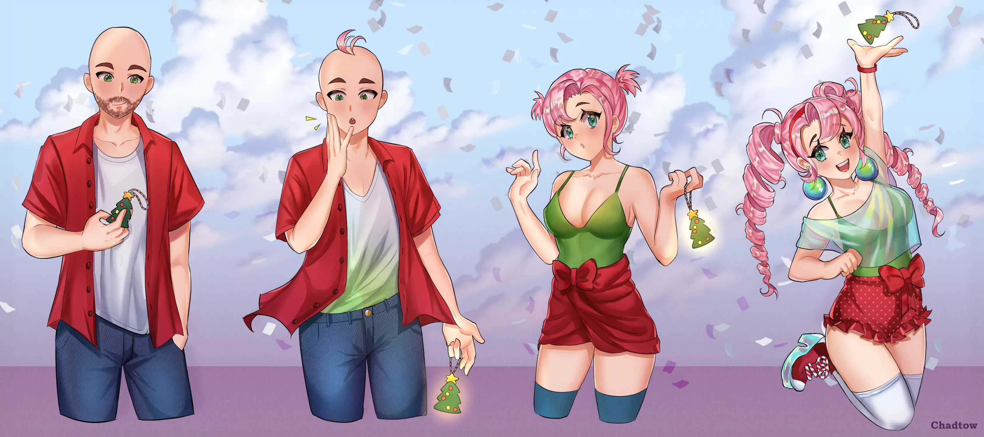 Pink Christmas Energy by Chadtow