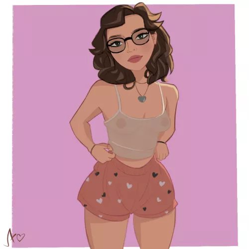 Pink Hearts - Art by Me.