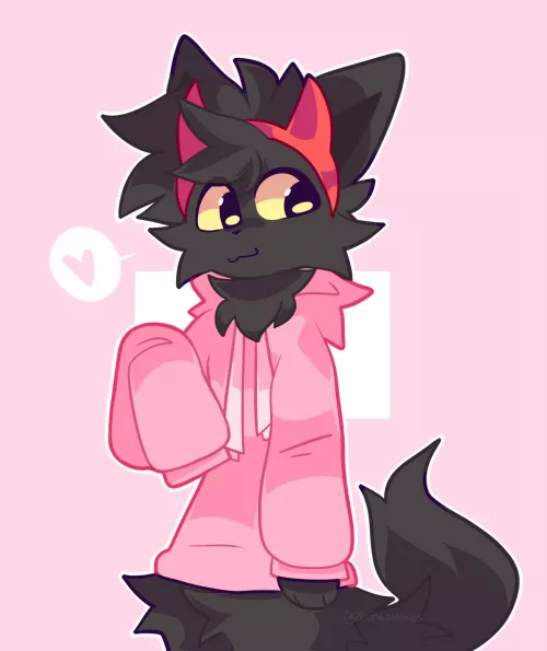 pink hoodie [ art by me @zestylemonss on twitter ]