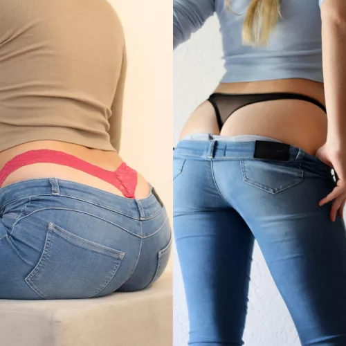 ππ Pink or Black Thong ππ