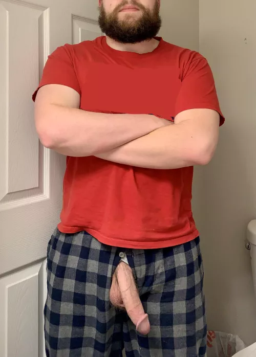 Plaid pajama pants are a classic dad move. [35]