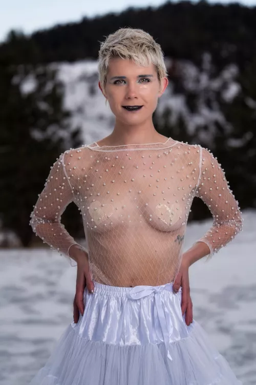 Play time in the snow...yes baby it's cold out there