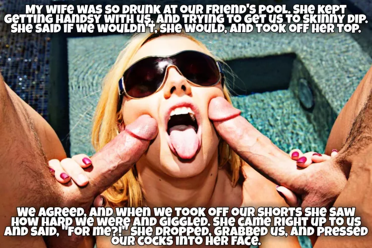 Playful wife.
