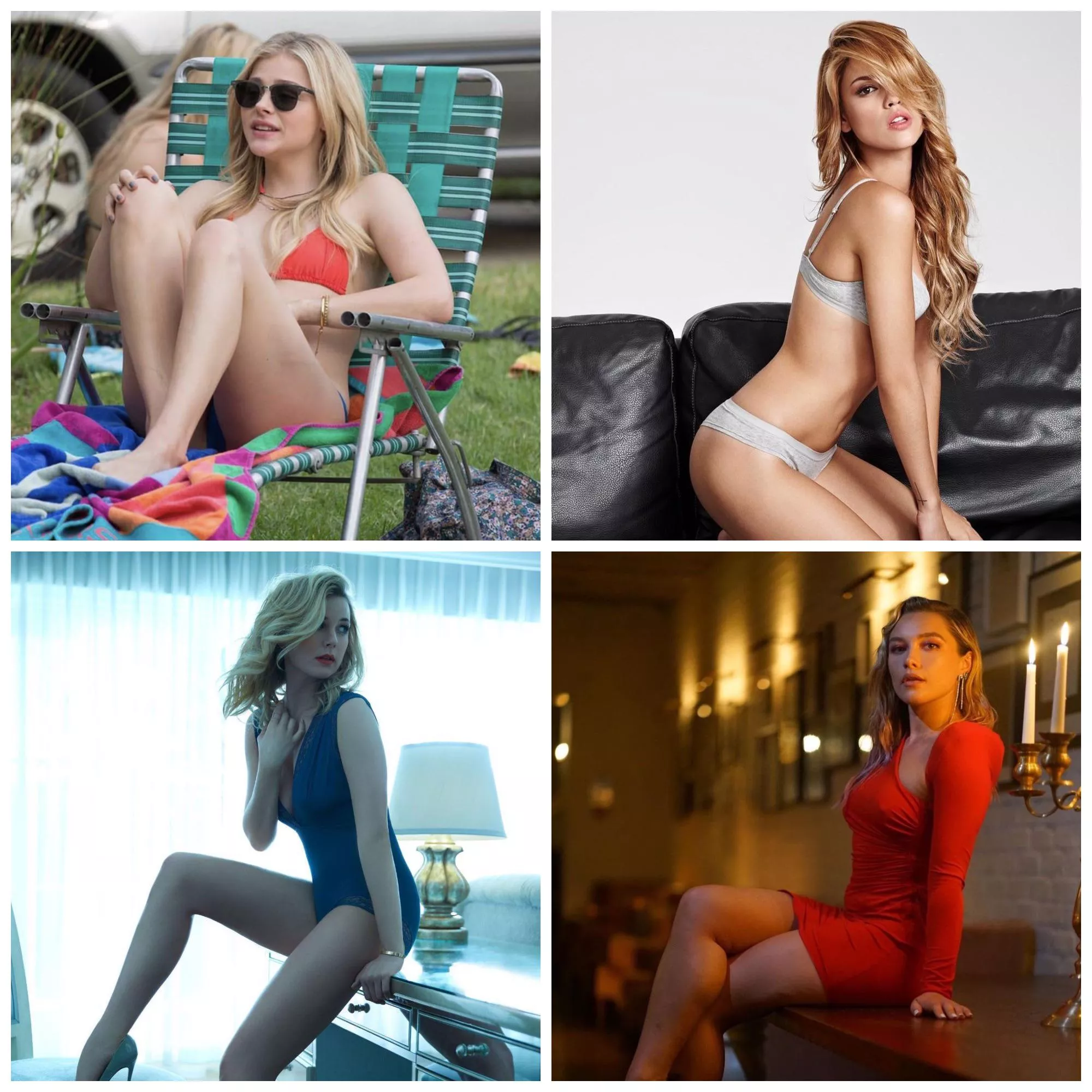 Playing as Chloë Grace Moretz, Eiza Gonzalez, Emily VanCamp, and Florence Pugh Playing as Chloë Grace Moretz, Eiza Gonzalez, Emily VanCamp, and Florence Pugh