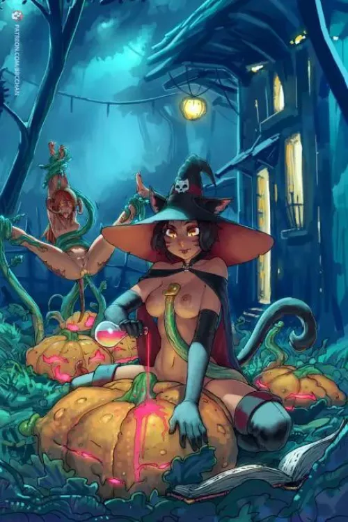 Playing in the pumpkin patch