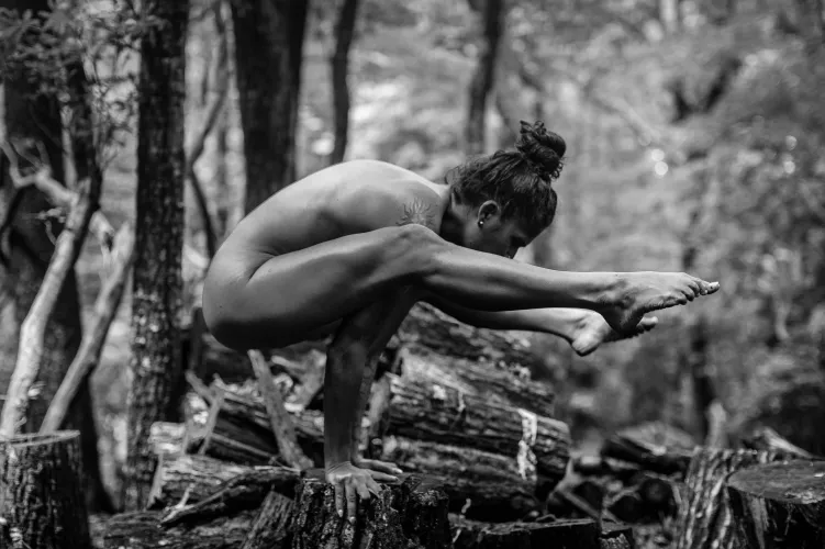 Playing naked in the woods. 🥰 Playing naked in the woods. 🥰