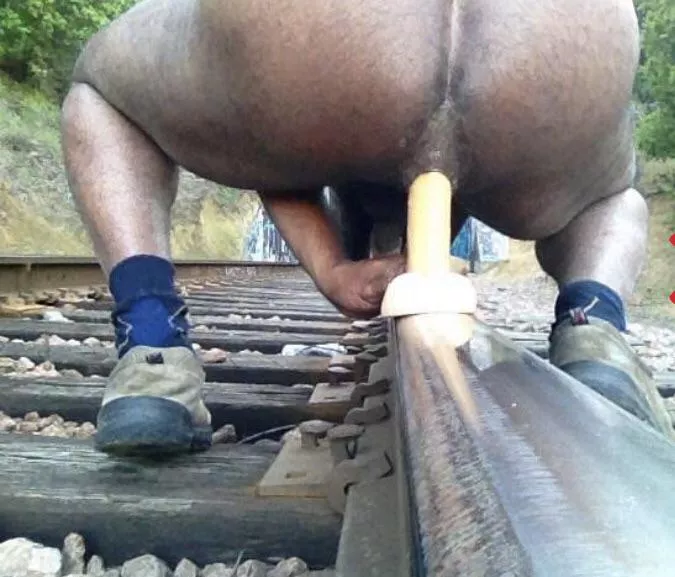 Playing on the train tracks
