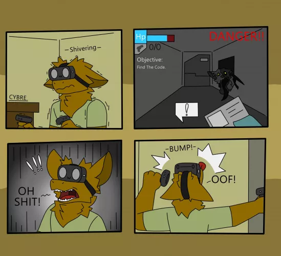 Playing VR be like. (Comic By Me)