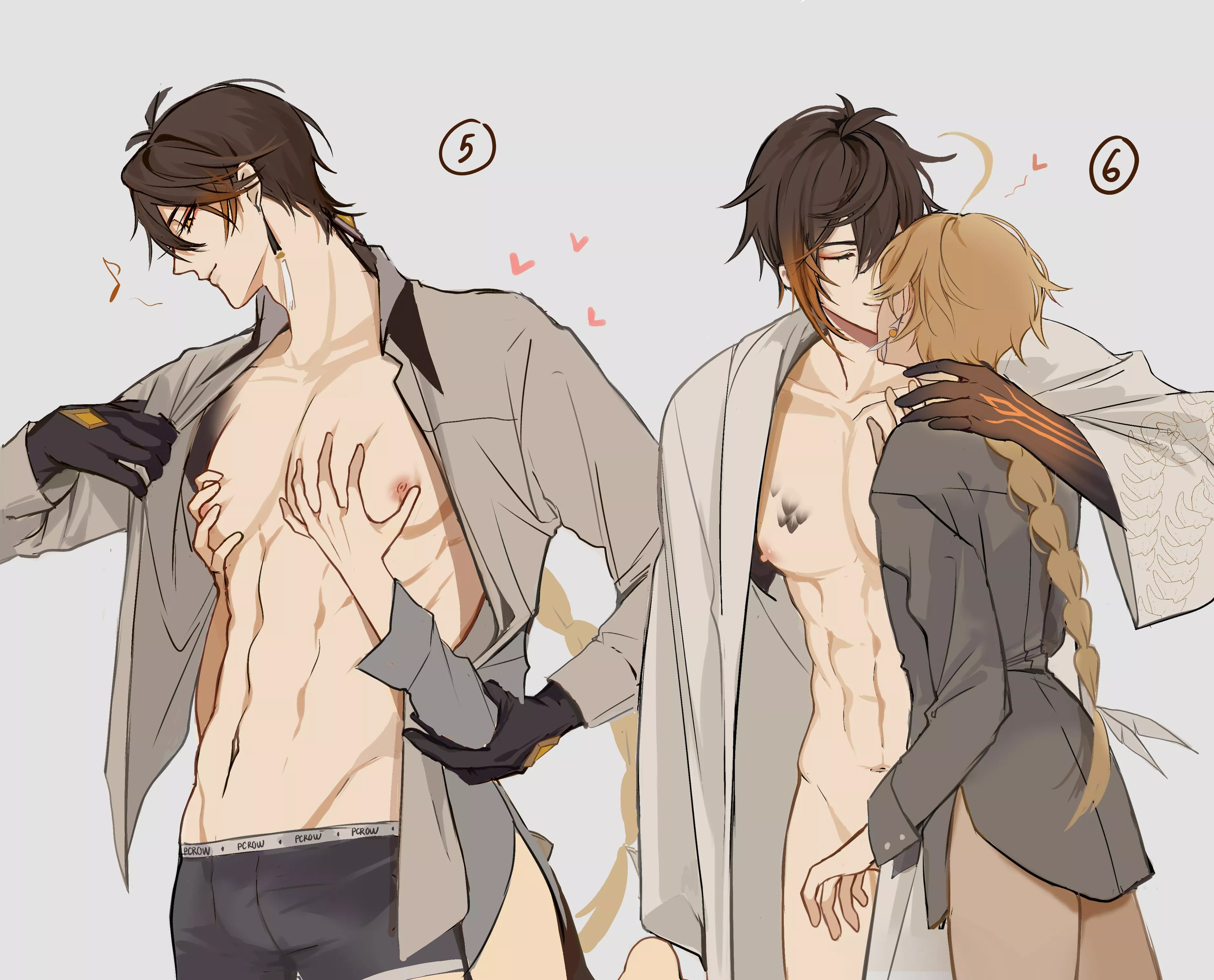 Playing with a dragon (Genshin Impact)