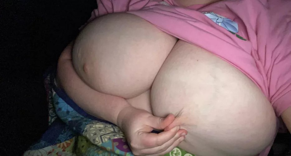Playing with my tits last night after all the responses from my last post - thanks! ππ