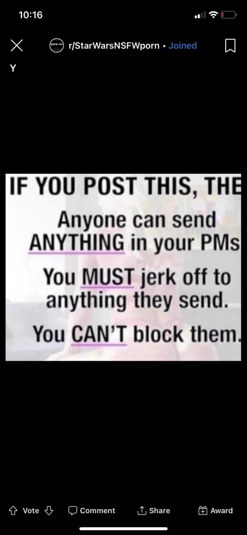 Please do it I’m bored (unknown)