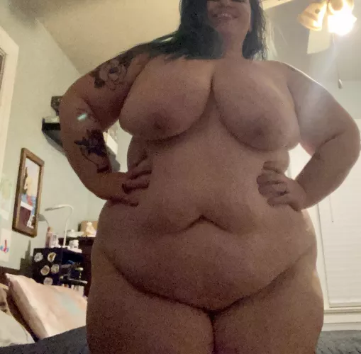 Plus size alt girl ready for bed, 35F, 5’2”, 225 lbs
