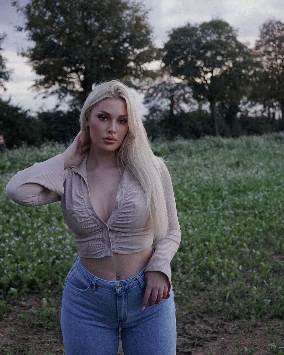 Poking though the top