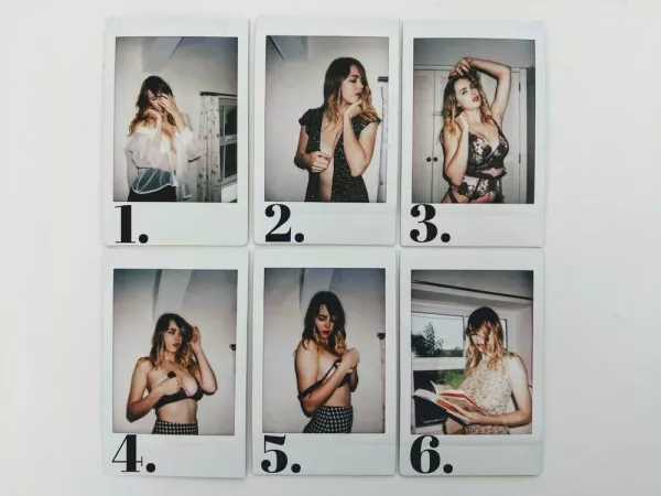 Polaroids, £25 a pop.