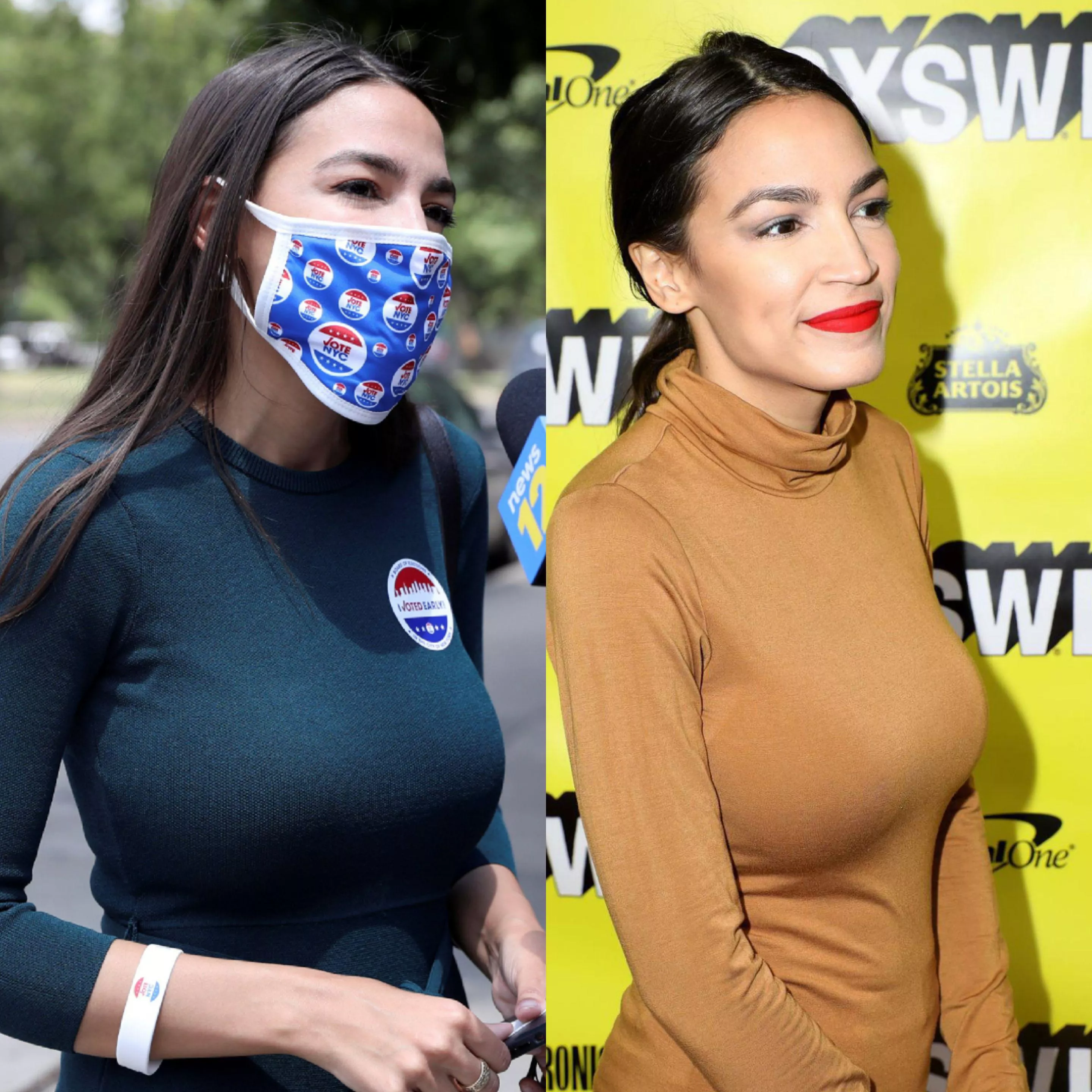 Politics aside we can all appreciate AOC’s wonderful rack Politics aside we can all appreciate AOC’s wonderful rack