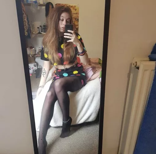 Polka dot and tights ☺️