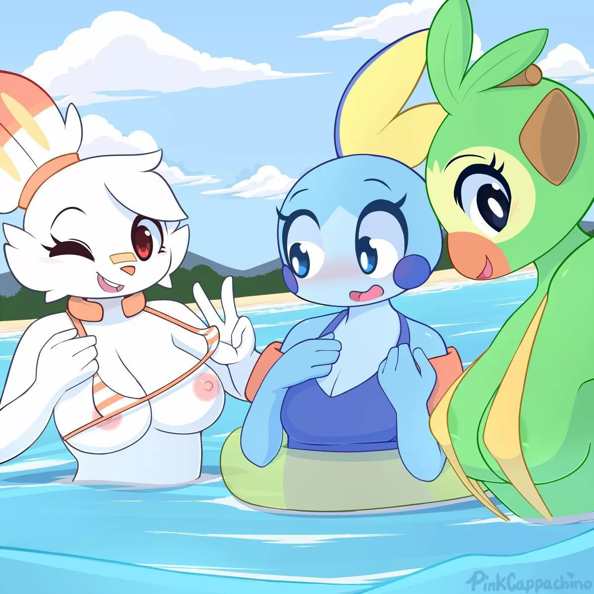 Pool party! (pinkcappachino) Pool party! (pinkcappachino)