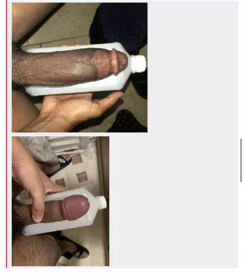 Pornstar lil d (top) vs. me(bottom) who won lol