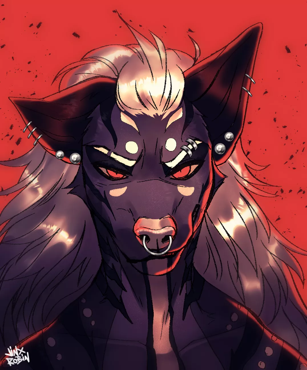 portrait for my new oc, Deanna (art by me @RobinJinx_ )