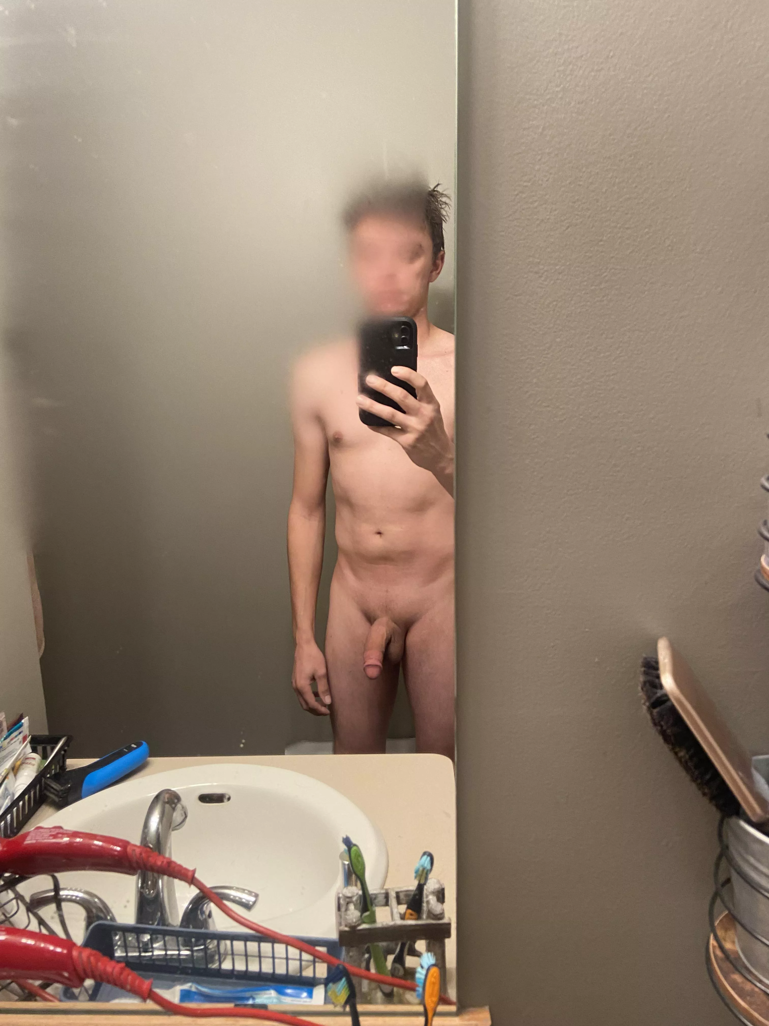 Post shower, fresh shave Post shower, fresh shave