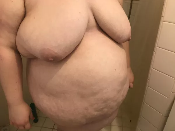 Post shower shot. Post shower shot.
