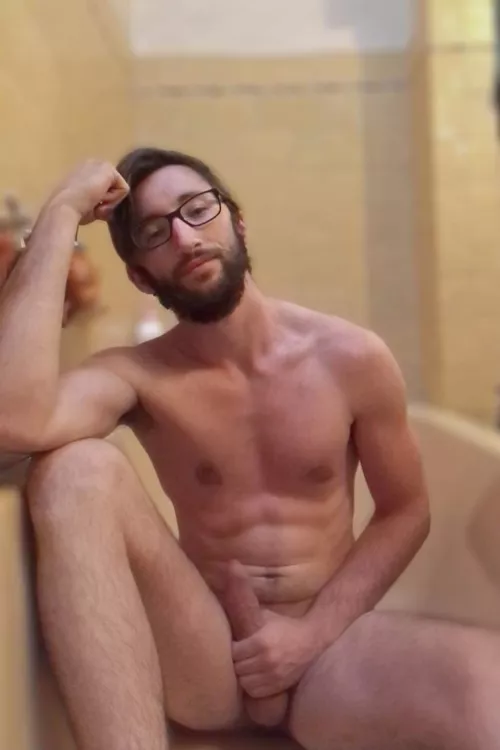 POV - caught you looking at my cock during our platonic bath session π