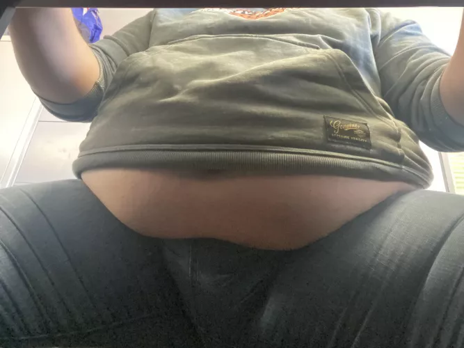 POV you’re hiding under my work desk