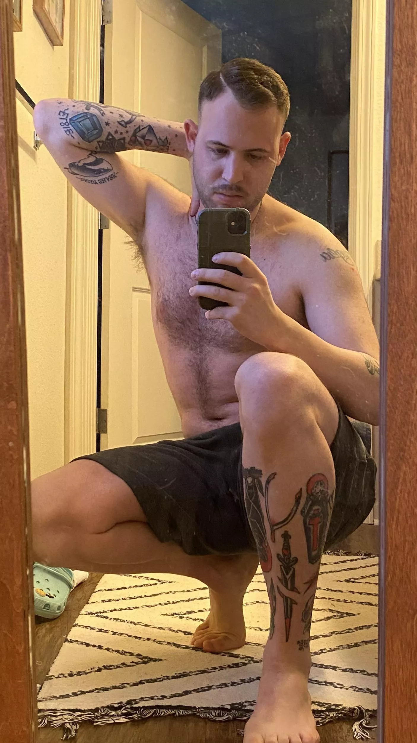 Pre shower shenanigans