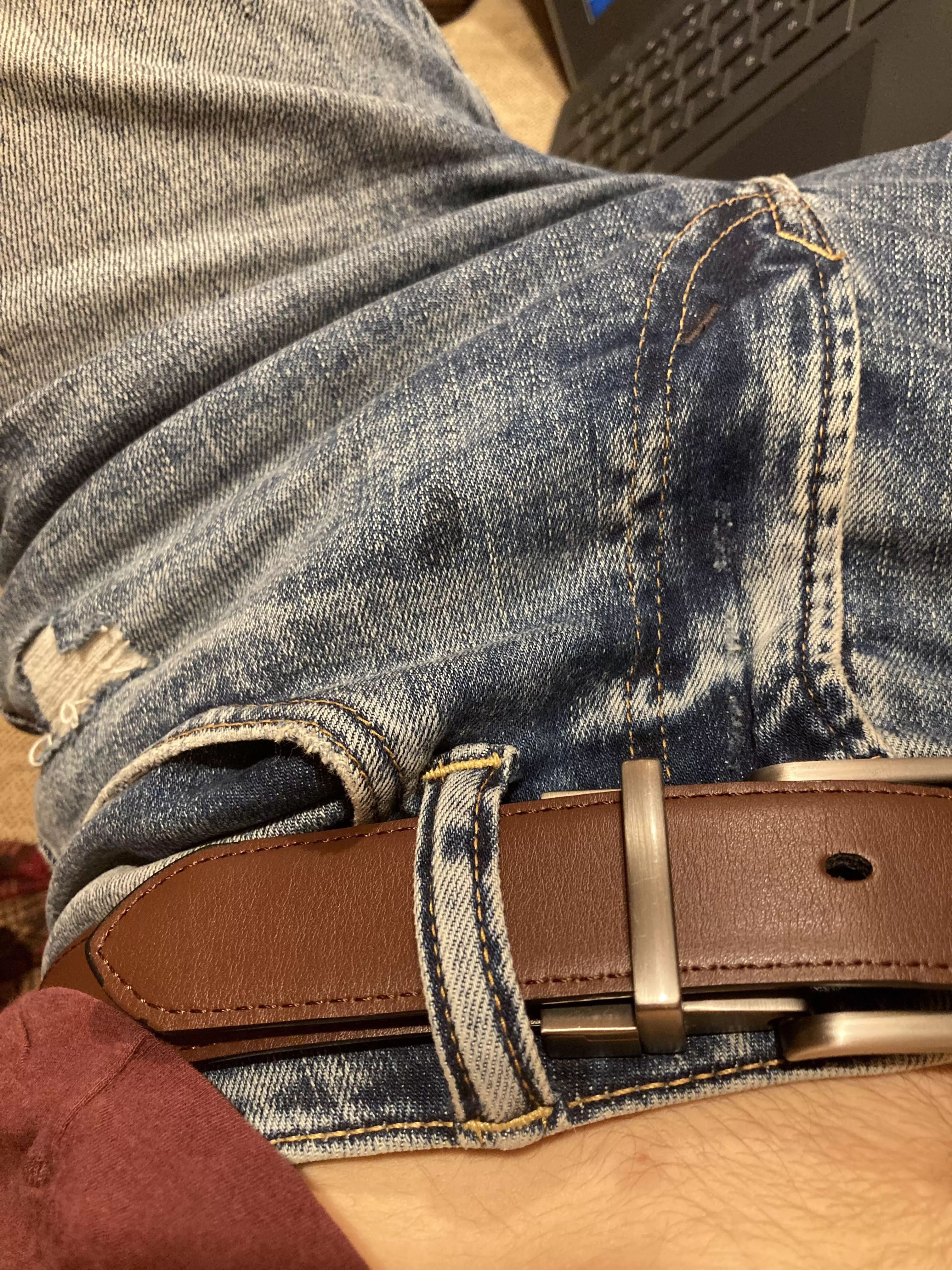 precum through the jeans…oops precum through the jeans…oops