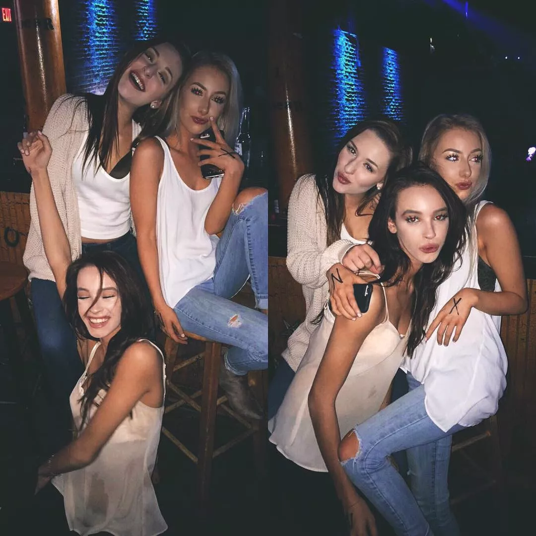 Pre-porn, at the bar with the girls Pre-porn, at the bar with the girls
