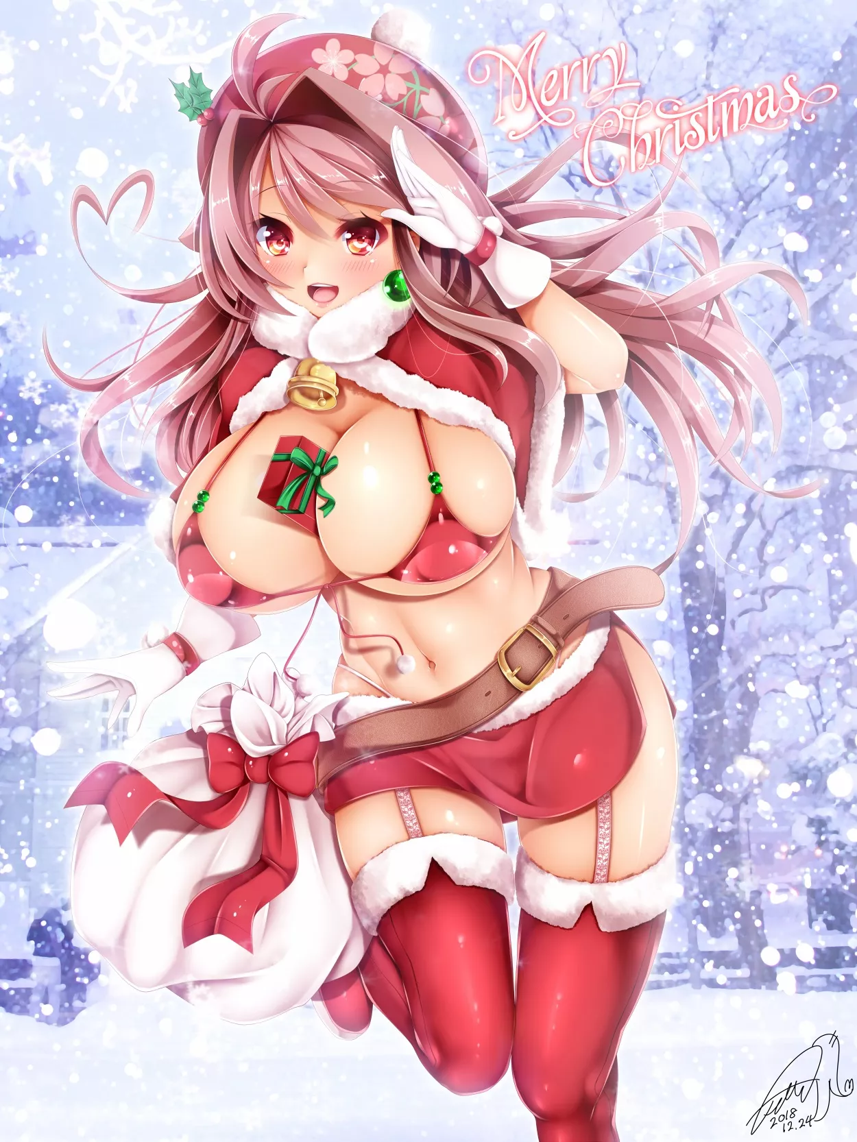 Presents between the tiddies