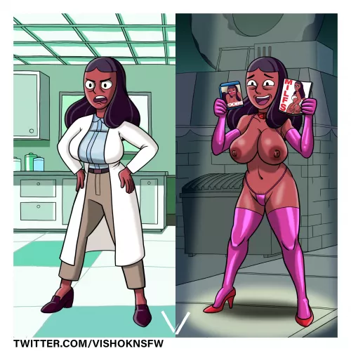 pretty ass Priyanka 💦💦🖤 a professional on the clock and a freak on the cock. I mean off the clock 😂. (Art by vishok)