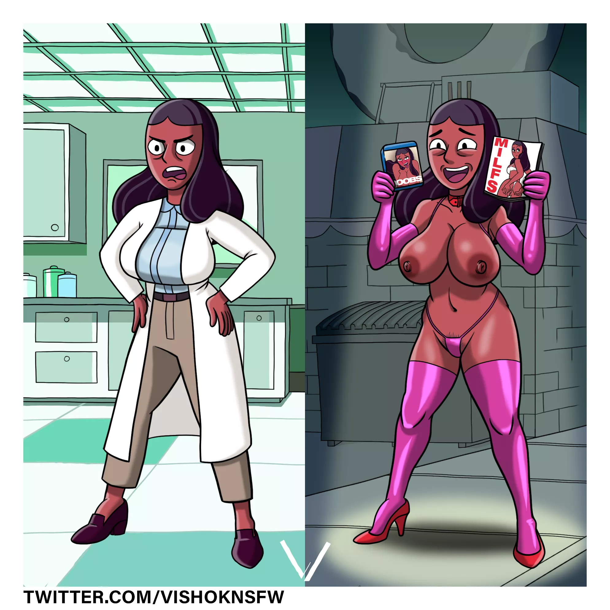 pretty ass Priyanka 💦💦🖤 a professional on the clock and a freak on the cock. I mean off the clock 😂. (Art by vishok)