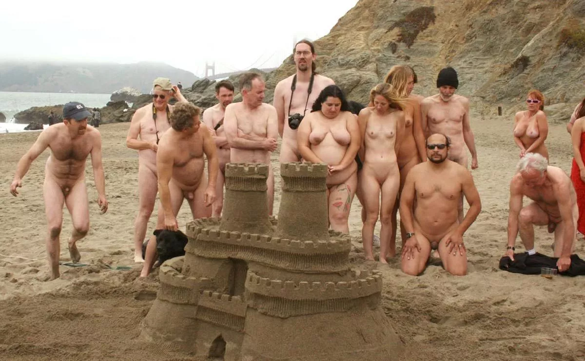 Professional sand castle in San Francisco on a cold day Professional sand castle in San Francisco on a cold day