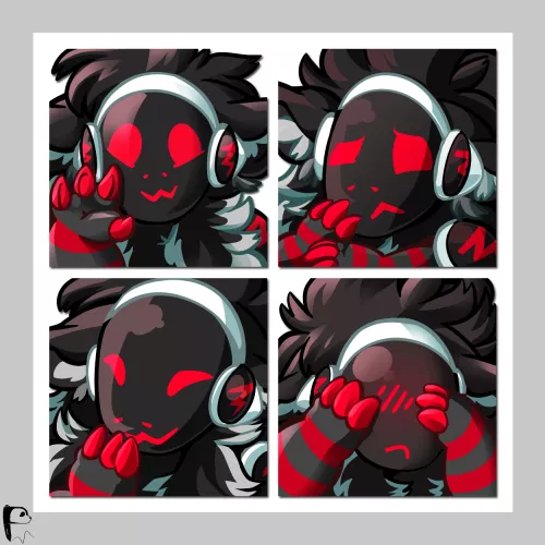 Protogen Emotes Commission | Art by Me (@pandoodle_arts)